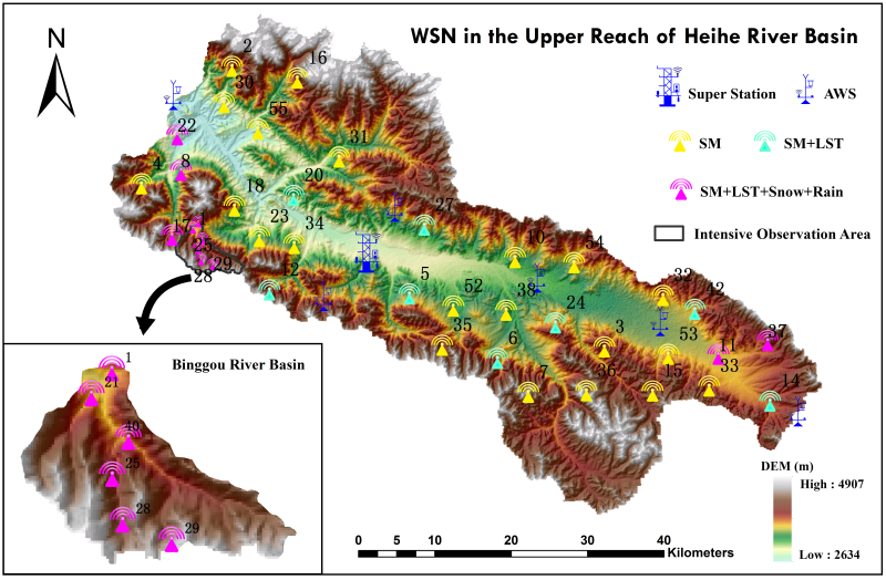 HiWATER: WATERNET observation dataset in the upper of Heihe River Basin (2015)